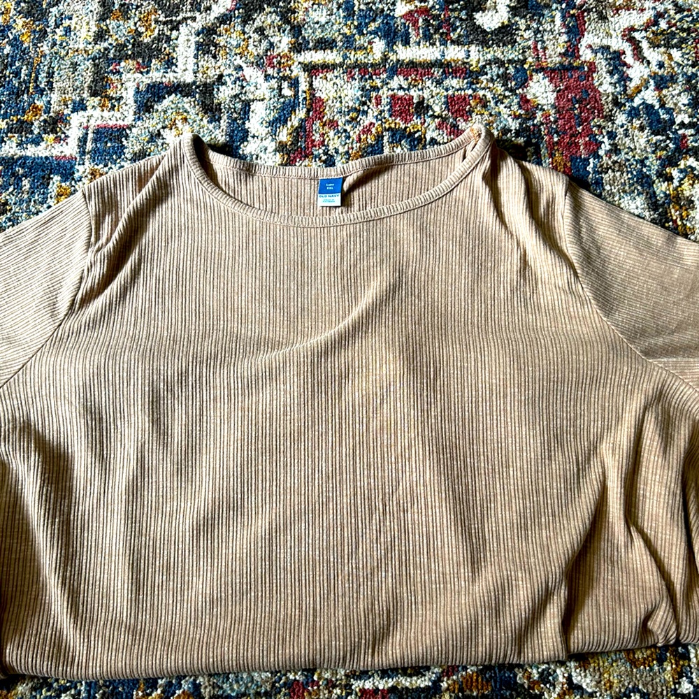 Woven knit blouse
